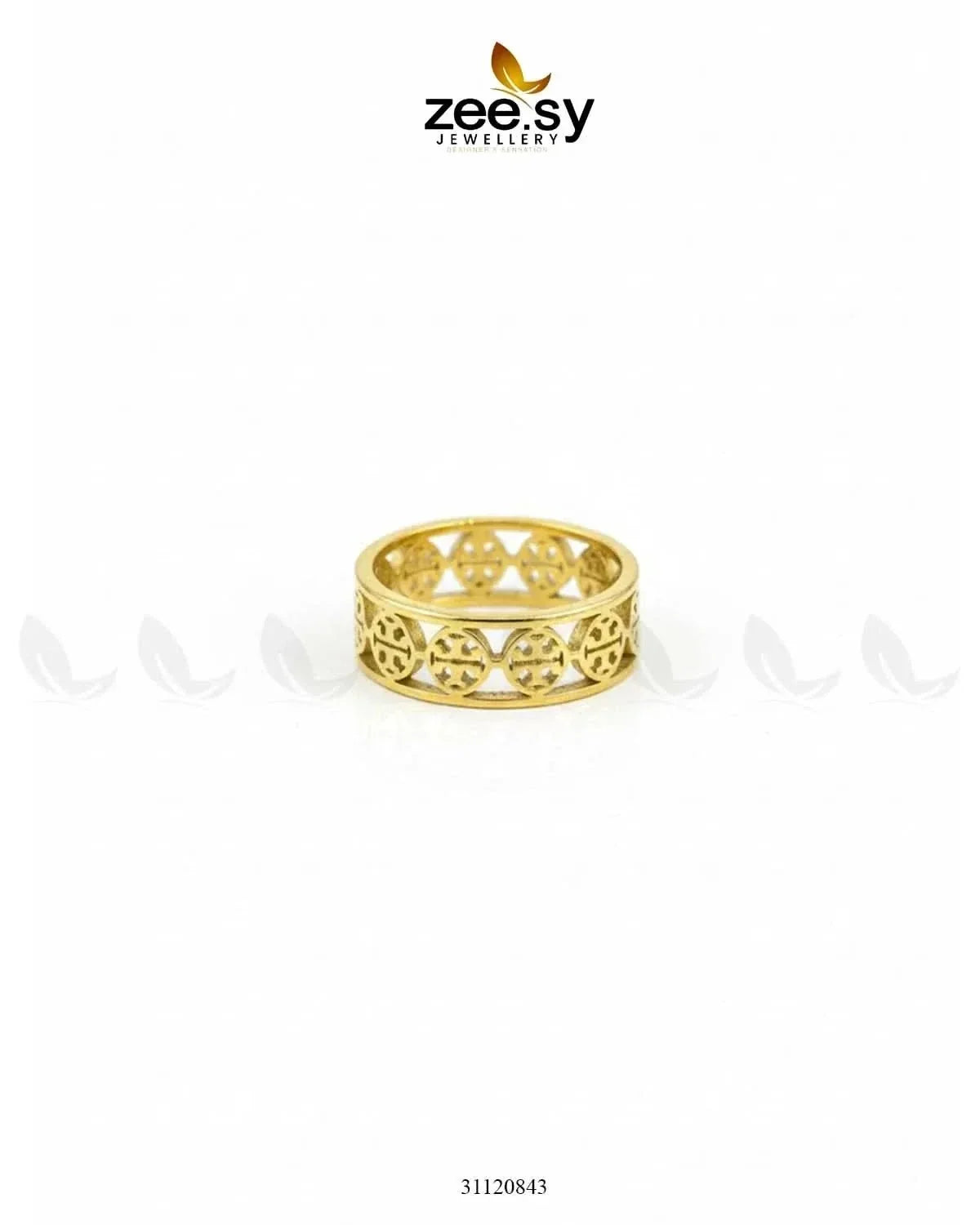 Timeless Geometric Openwork Ring