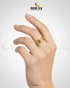 Timeless Geometric Openwork Ring