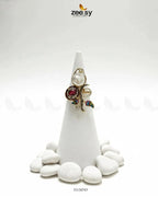 Baroque Crystal Rose Ring