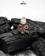 Baroque Crystal Rose Ring