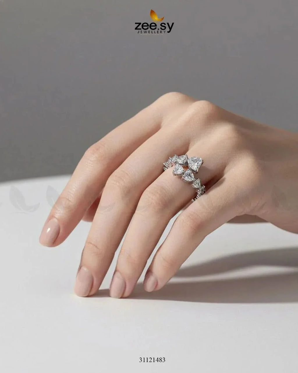 Dazzling Cut Cluster Ring