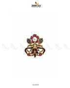 Delightful Floral Crystal Pave Ring