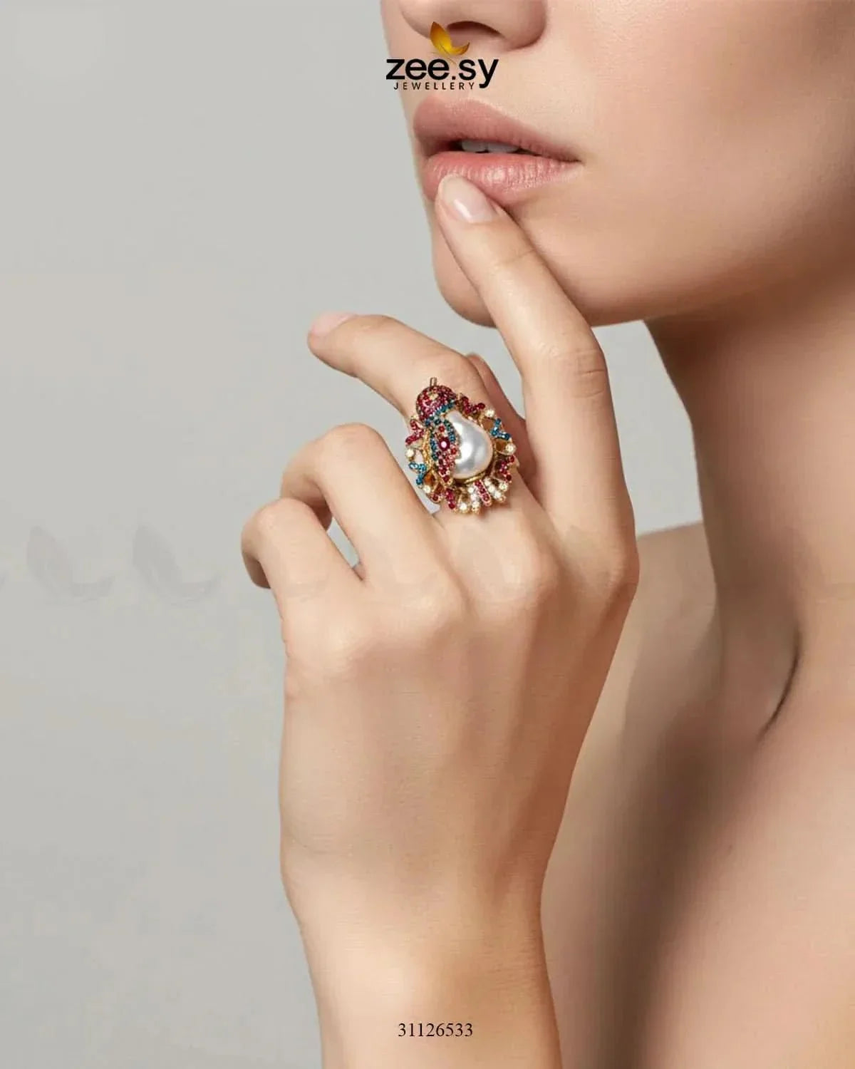 Embellished Turkish Fancy Ring