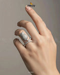 Floral Rose Cluster Ring