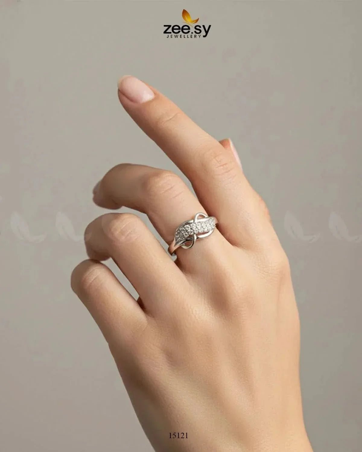 Wave Grace Cluster Pave Ring