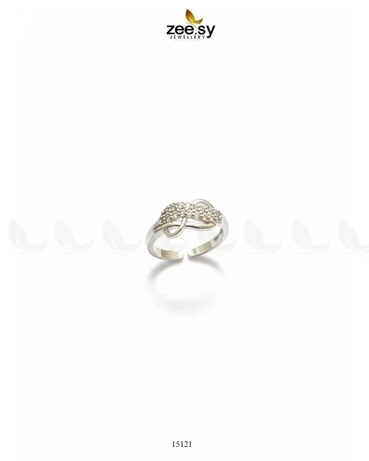 Wave Grace Cluster Pave Ring