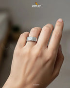 Artisan Geometric Band Ring