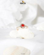 Gleaming Shine Bold Stone Ring