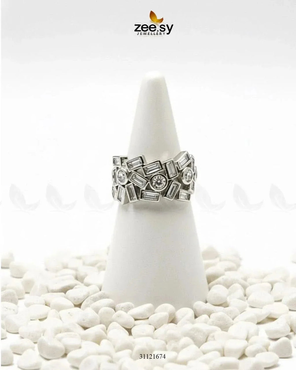 Dazzling Cut Cluster Ring
