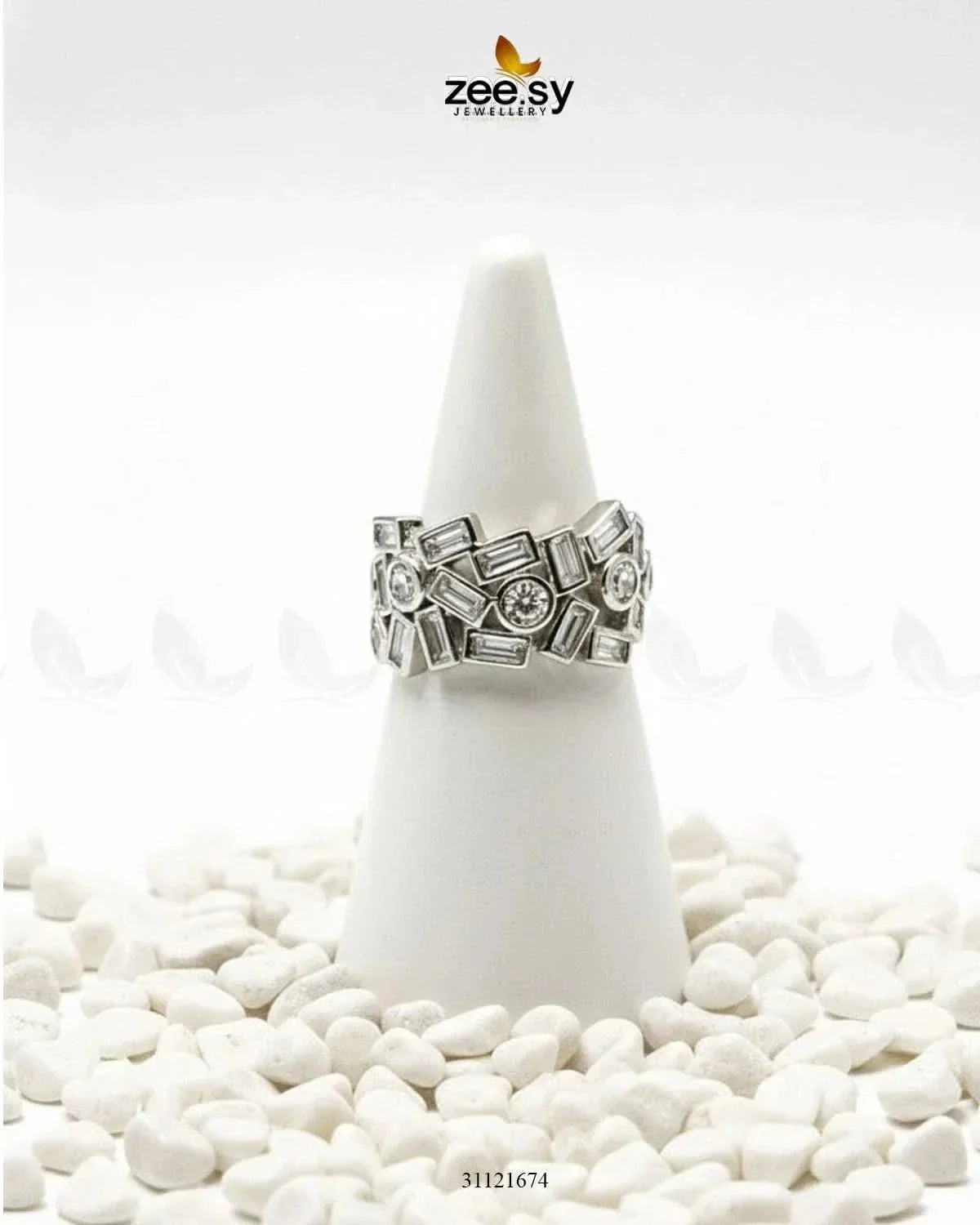 Dazzling Cut Cluster Ring