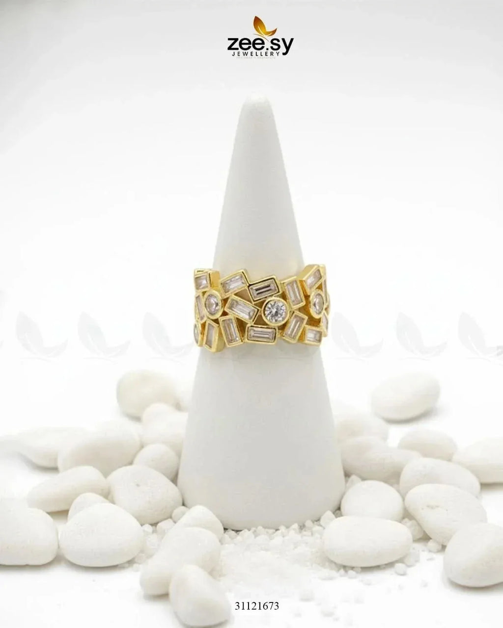 Dazzling Cut Cluster Ring