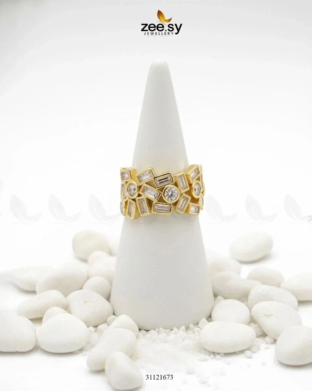 Dazzling Cut Cluster Ring