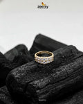 Double Row Brilliant Pavé Ring