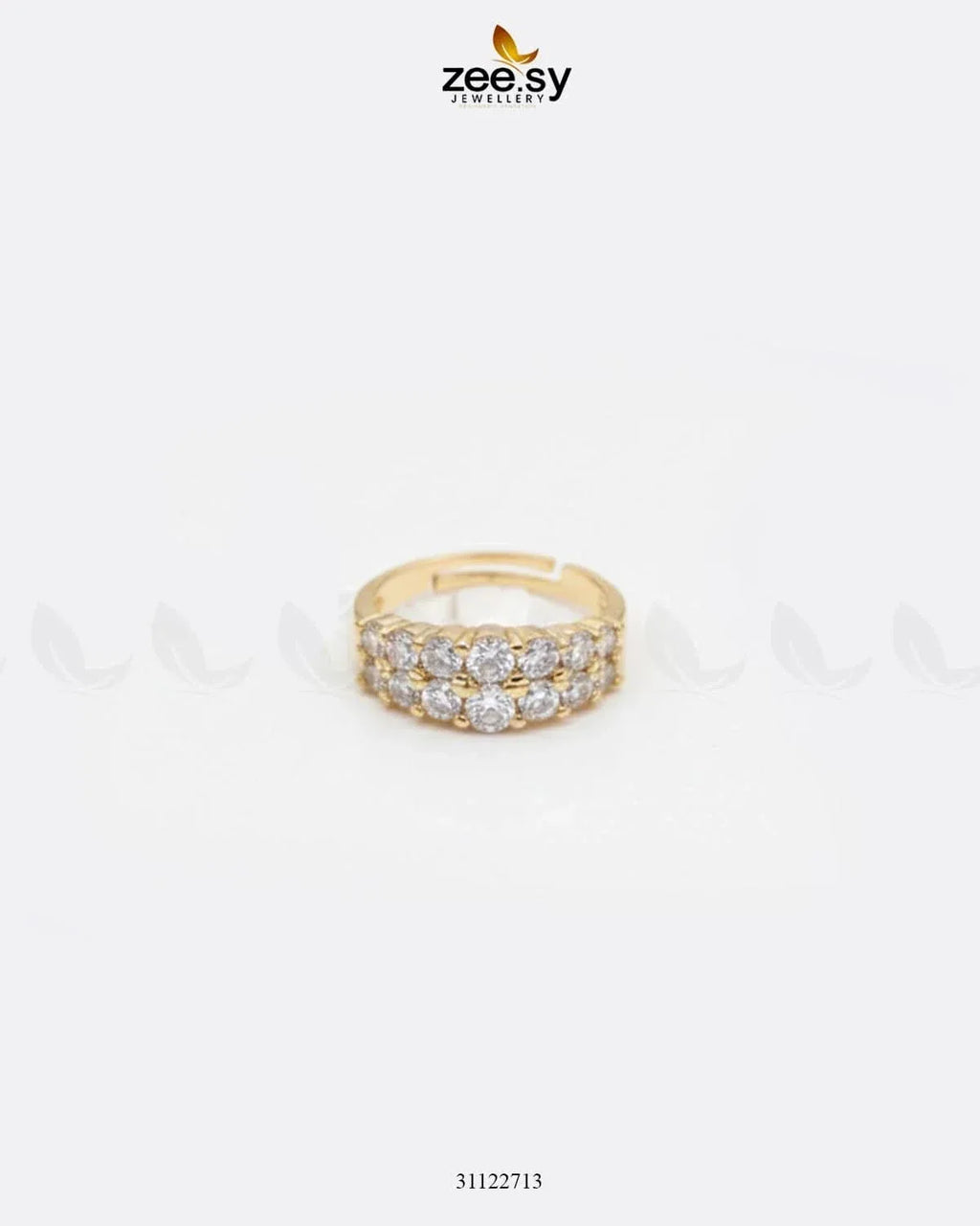 Double Row Brilliant Pavé Ring