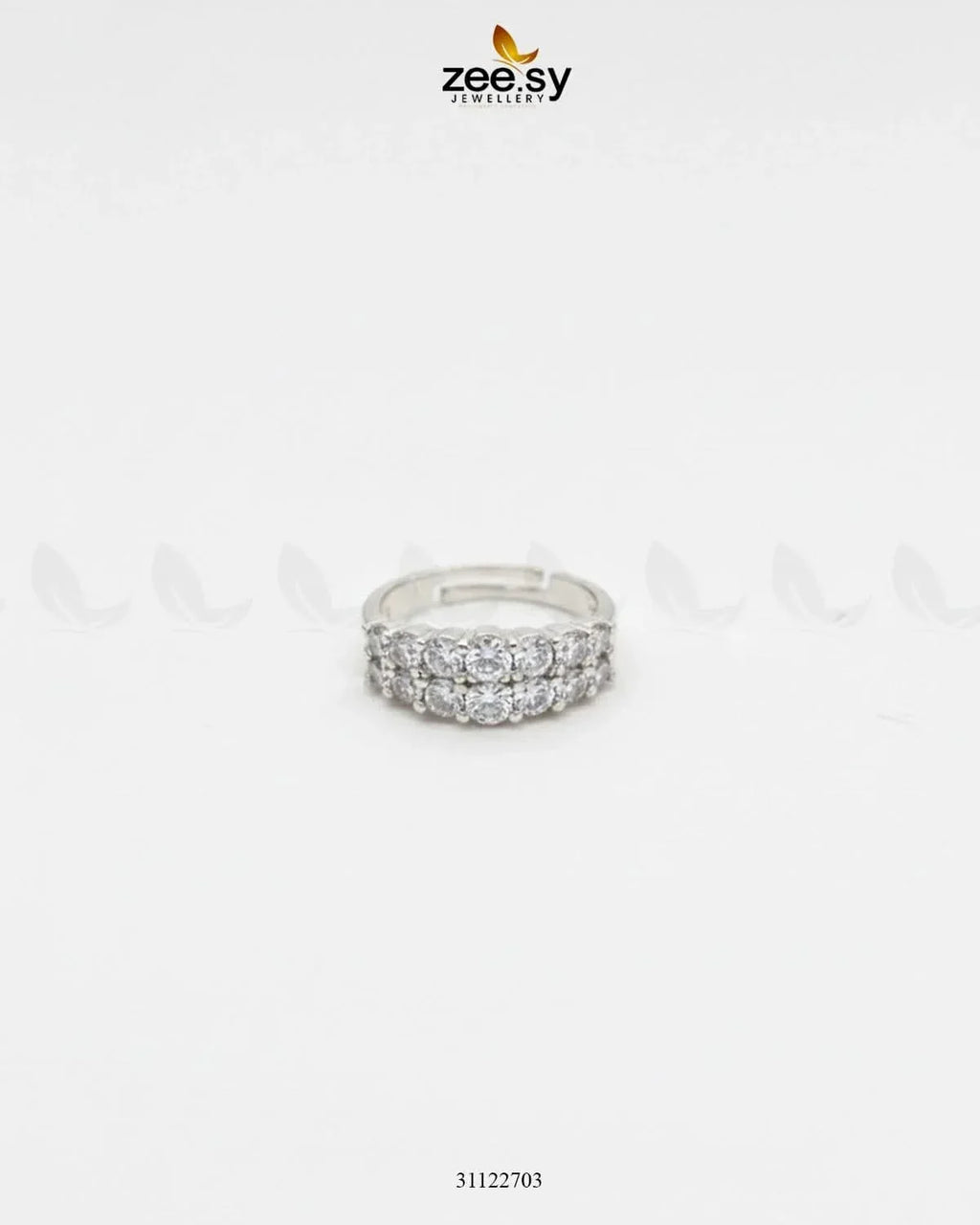 Double Row Brilliant Pavé Ring