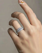 Double Row Brilliant Pavé Ring