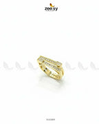 Double Trouble Cluster Pave Ring