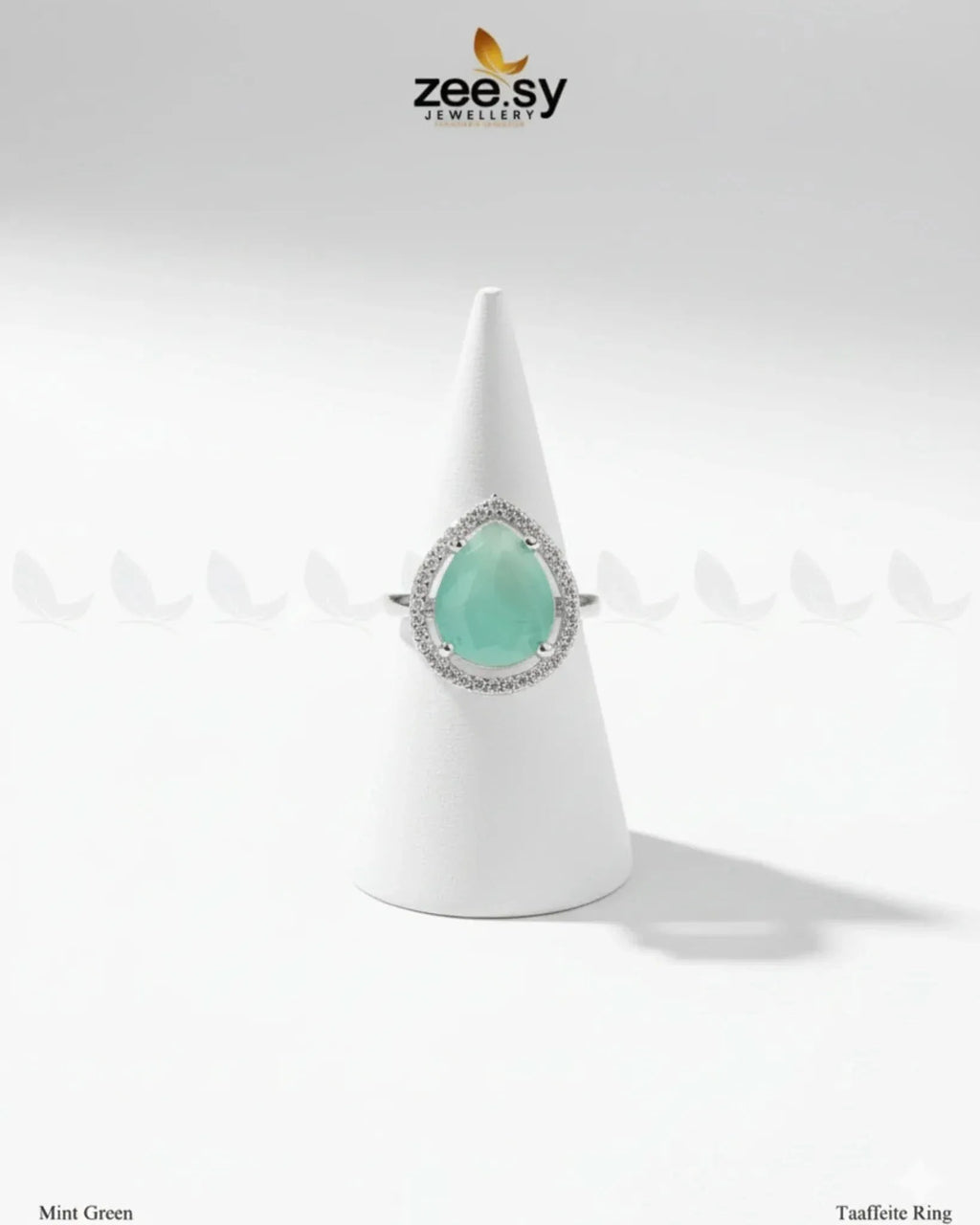 Taaffeite Drop Zirconia Ring