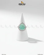 Taaffeite Drop Zirconia Ring