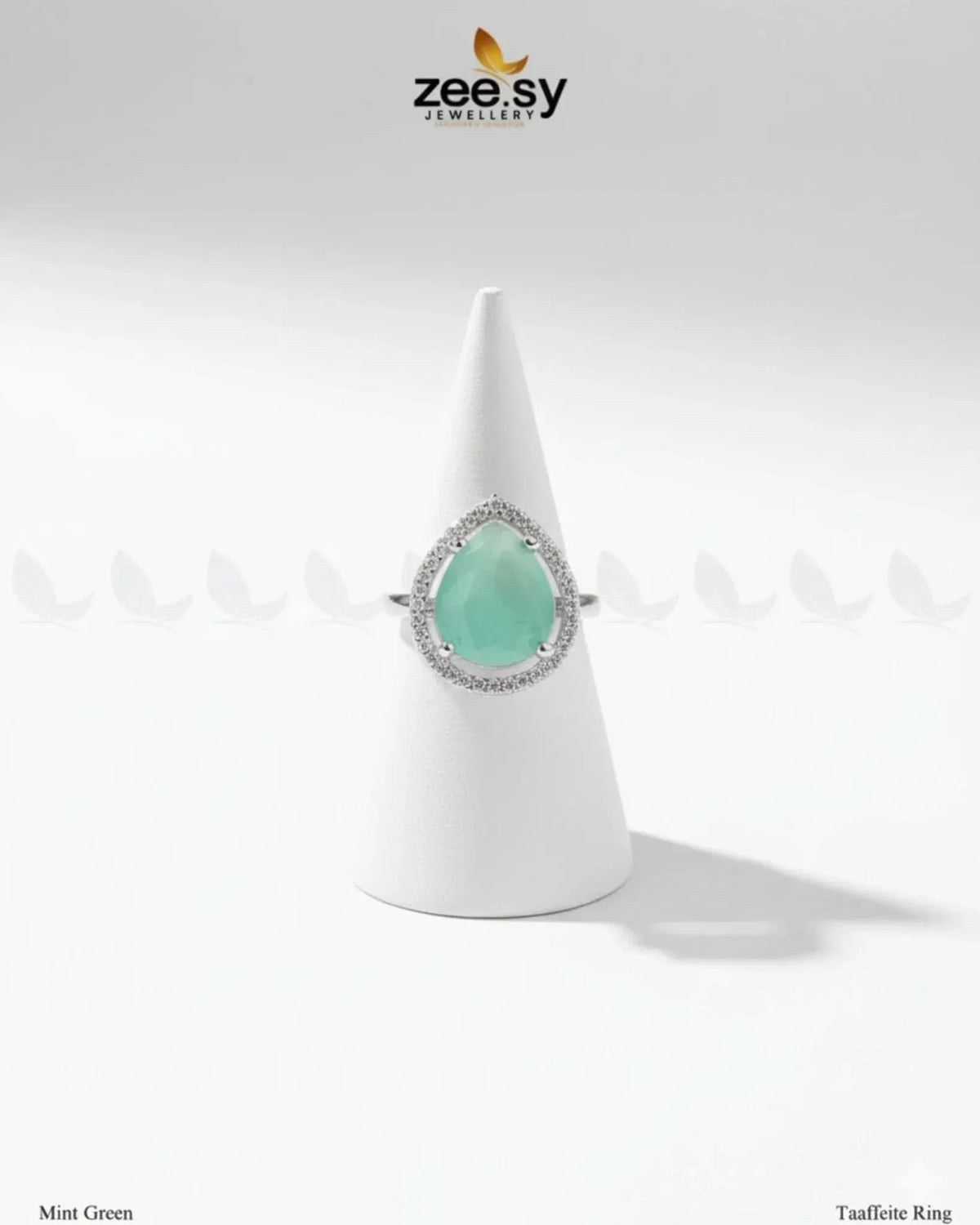 Taaffeite Drop Zirconia Ring