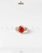 Amethyst Bold Center Stone Ring