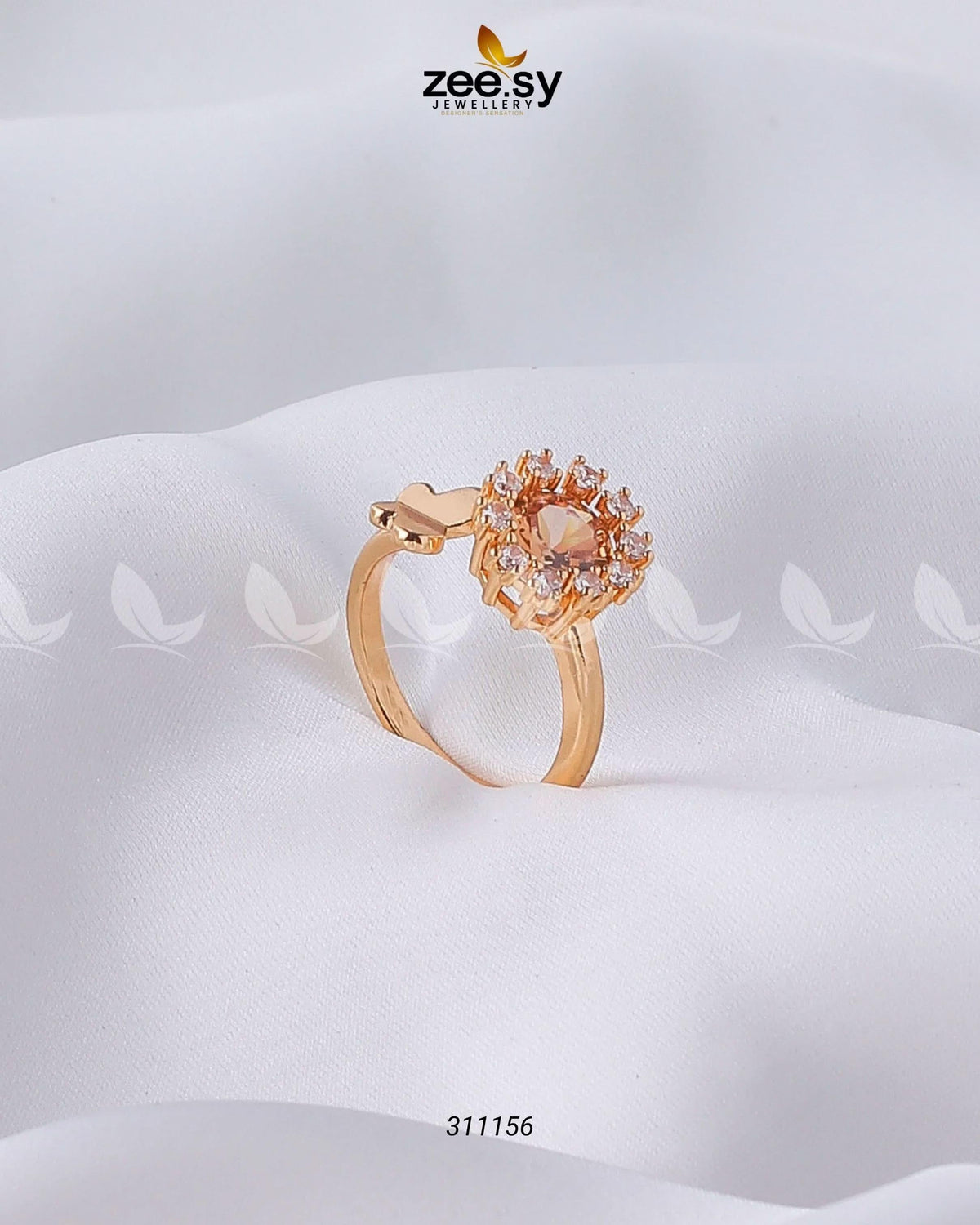 Peony Center Stone Ring