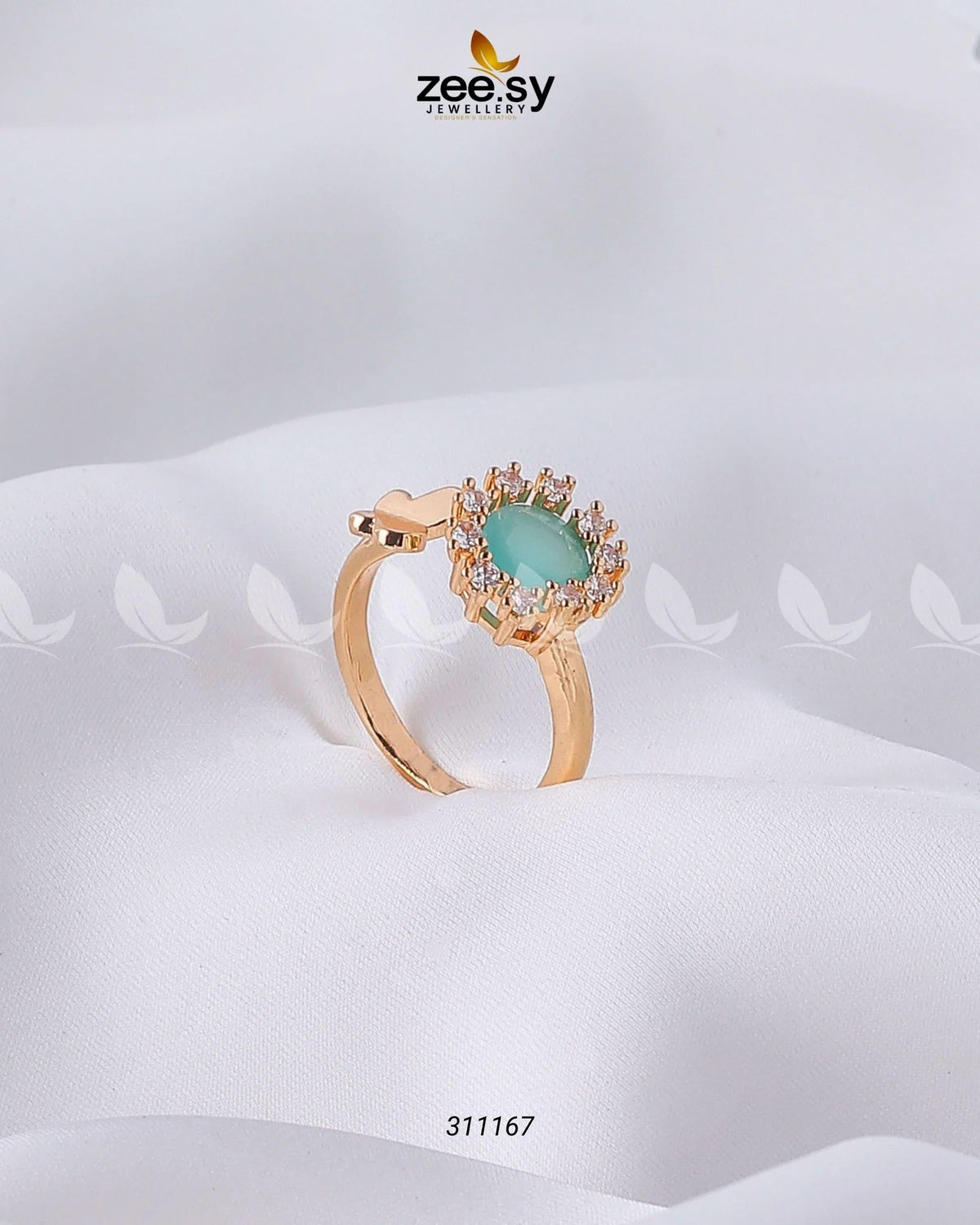 Peony Center Stone Ring
