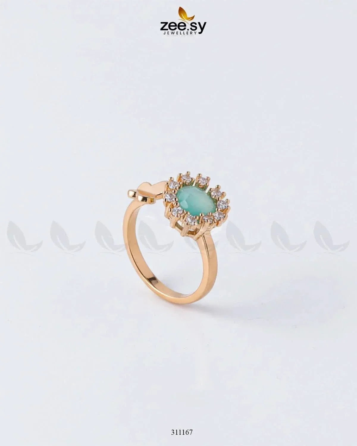 Peony Center Stone Ring