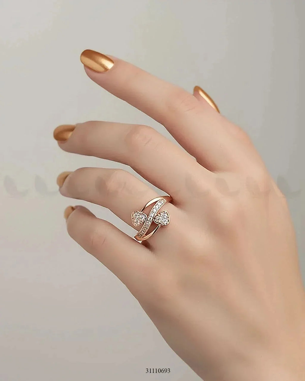 Amora Heart Ceystal Ring