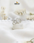 Celestia Oval ziconia Ring