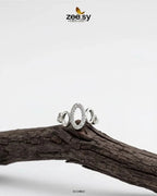 Celestia Oval ziconia Ring
