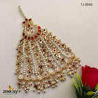 Peacock Gemstone Pearl Jhumar