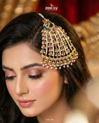 Peacock Gemstone Pearl Jhumar