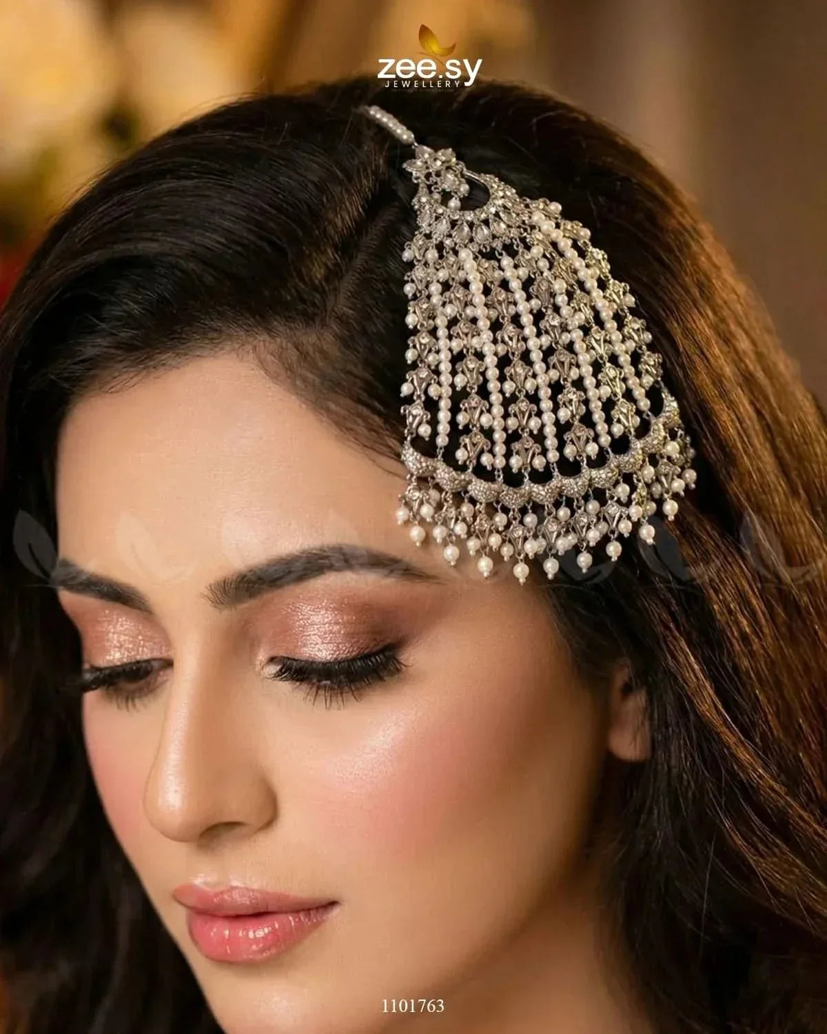 Peacock Gemstone Pearl Jhumar