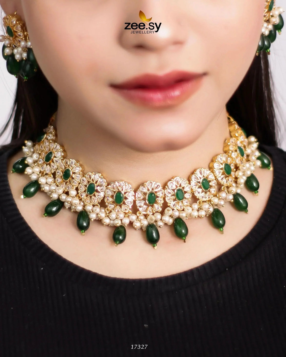 Blooming Flower Necklace Set