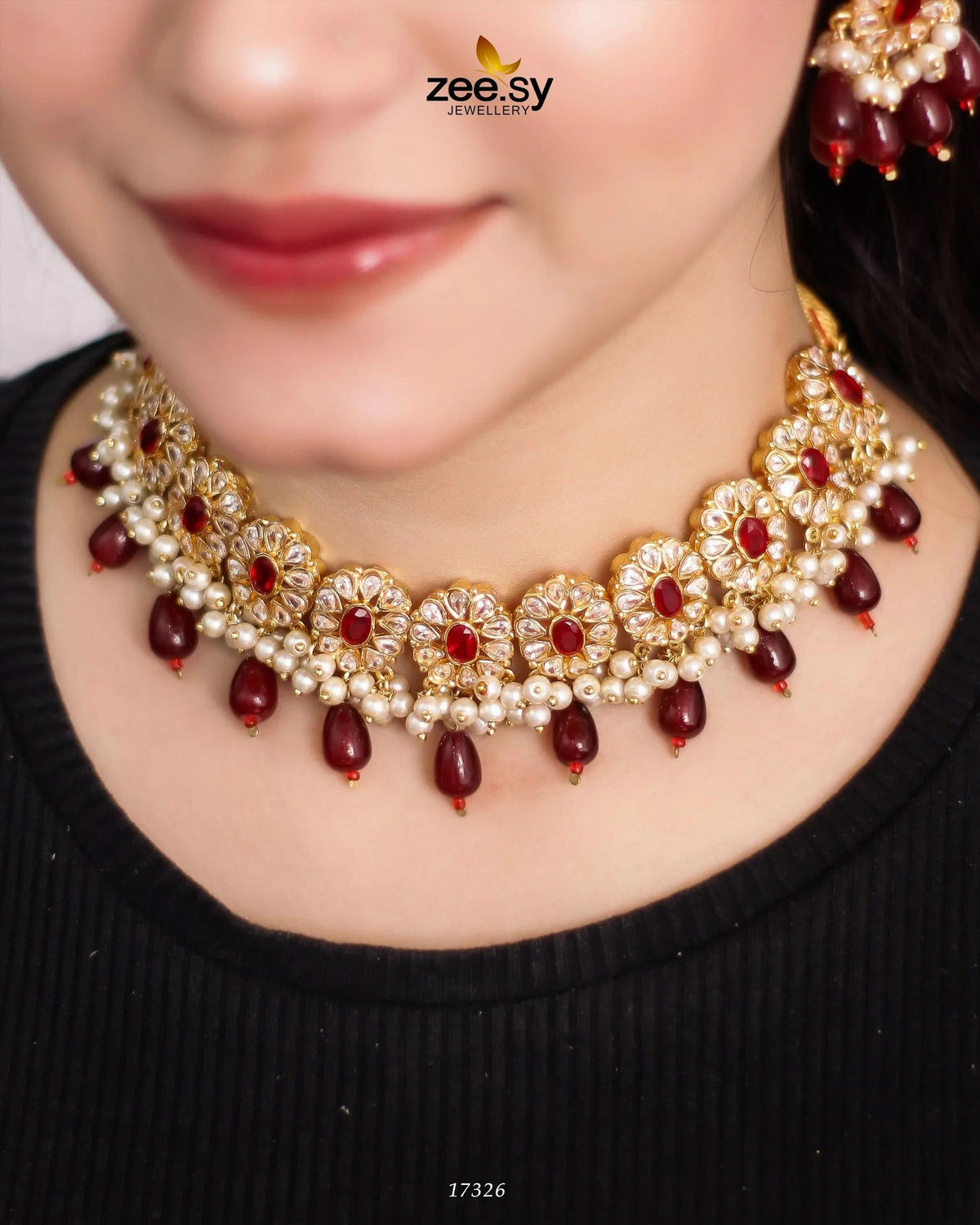 Blooming Flower Necklace Set