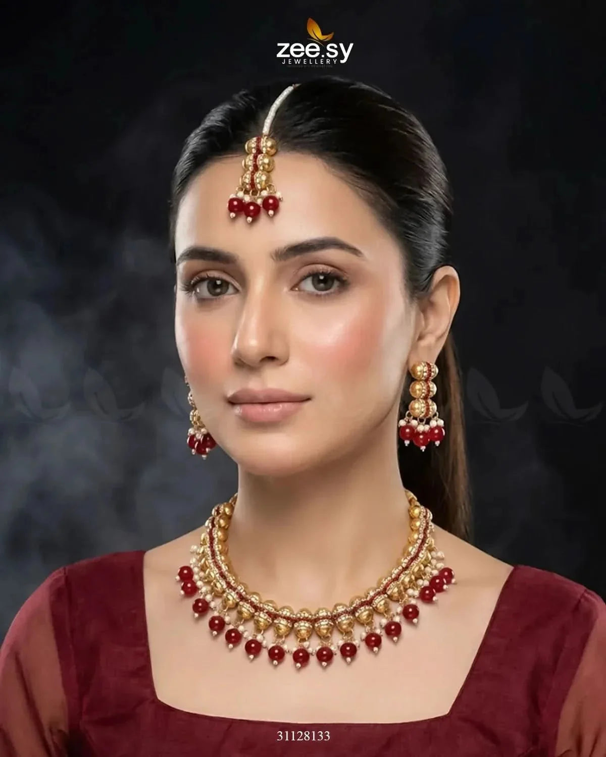 Shahi Pearl Drop Necklace Set