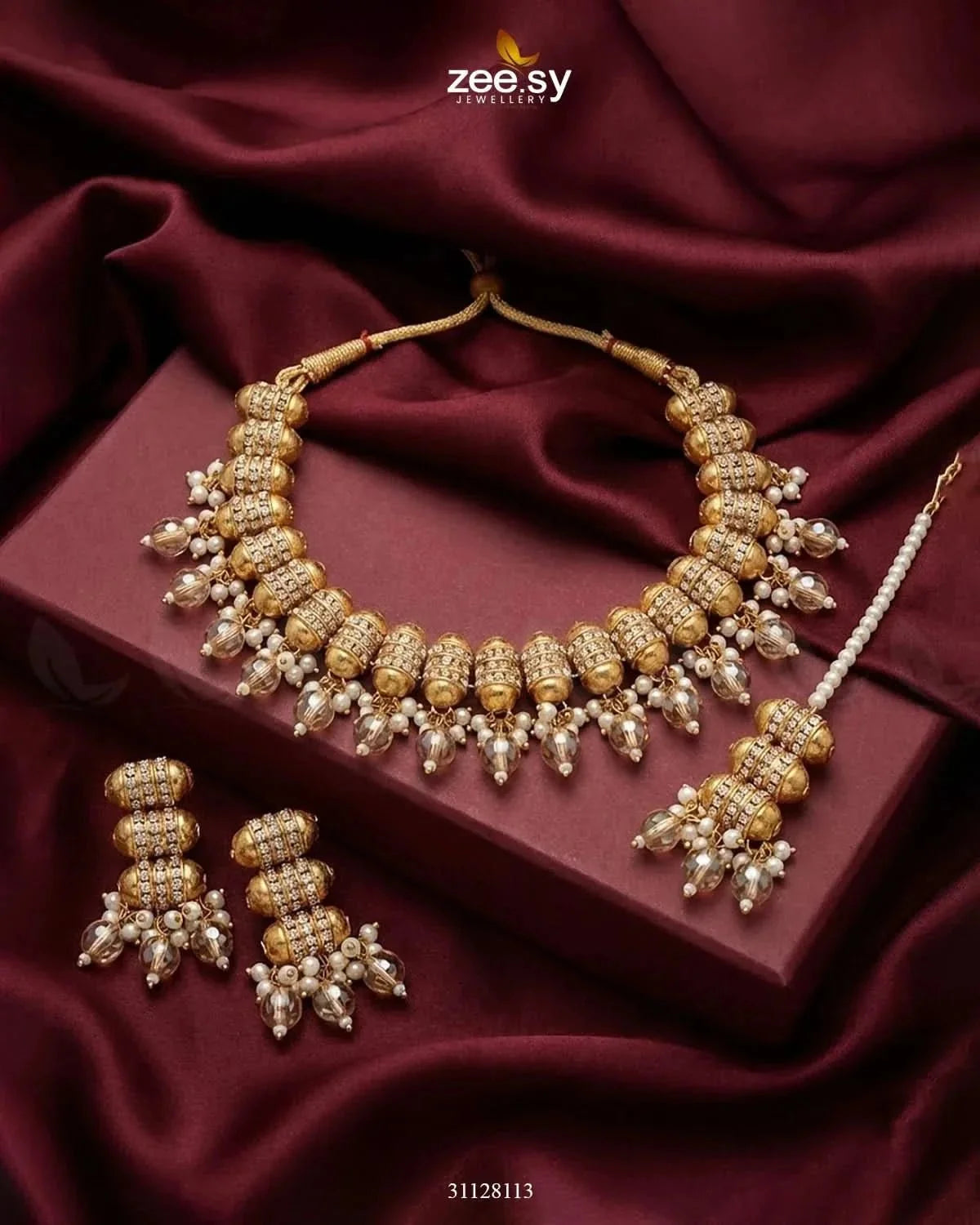 Shahi Pearl Drop Necklace Set