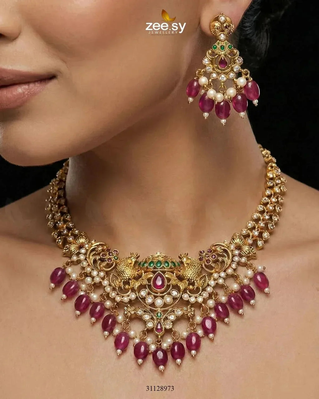 Sublime Bold Beads Necklace Set