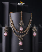 Eldria Cut Stone Necklace Set