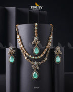 Eldria Cut Stone Necklace Set