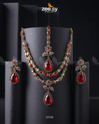 Eldria Cut Stone Necklace Set