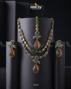 Eldria Cut Stone Necklace Set