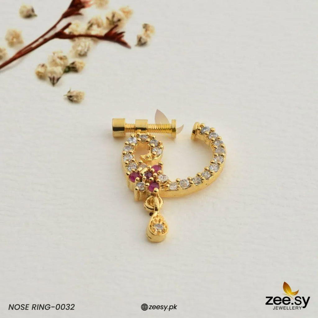 Naitika Sparkling Gemstone Nose Ring