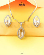 Verdant leafy Pendant Set