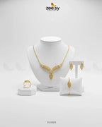 Finchia Disc Pave Pendant Set