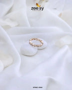 Spinel Oval Crystal Ring