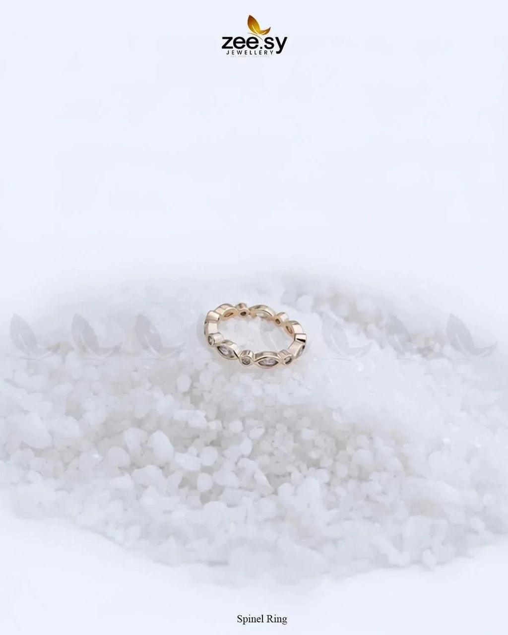 Spinel Oval Crystal Ring