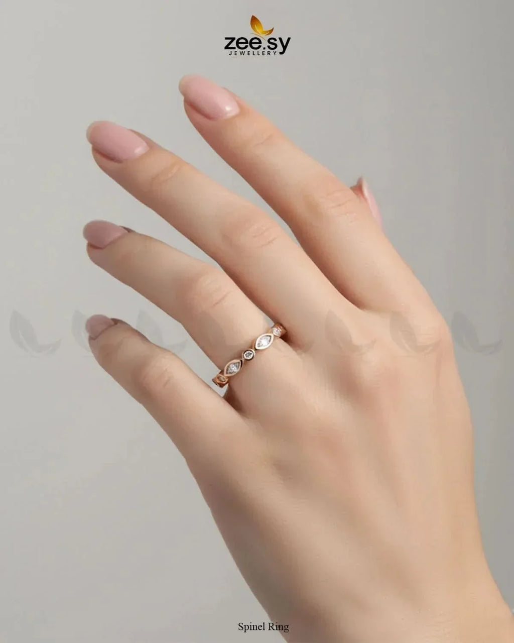Spinel Oval Crystal Ring
