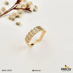 Vlora Pave Wheat Stackable Ring